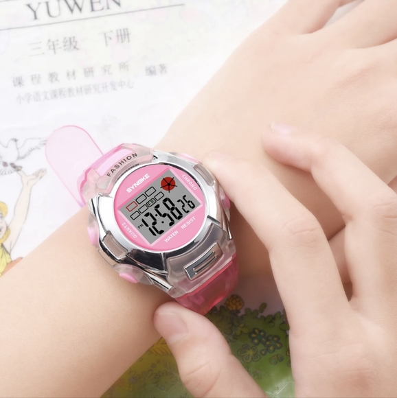 Waterproof Kids Sports Boys Girls Student LED Digital Watch Alarm Stopwatch Gift - Picture 2 of 5